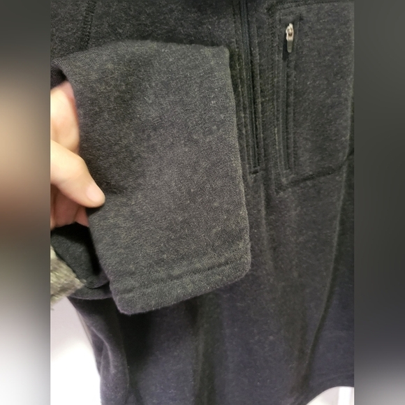 YUKONWOOL Size Medium Wool Blend Black/Dark Gray Pullover Sweater - Picture 6 of 7